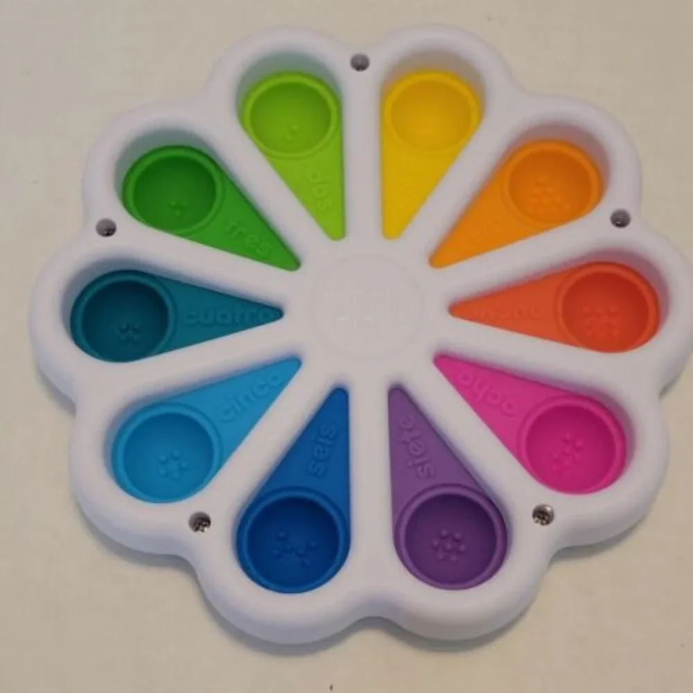 Flower Push Fidget Bubble Pop it stress Relief